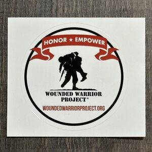 💞 New Round Wounded Warrior Project Scrapbook Sticker